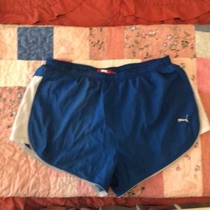 Blue Puma Running Shorts